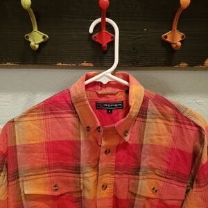 Roper Western Cowboy Plaid Shirt sz Small